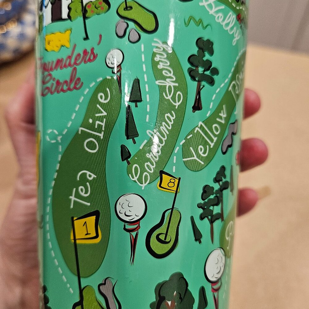RARE MASTERS AUGUSTA NATIONAL 2019 COLLECTIBLE CORKCICLE HOLES TUMBLER WOODS - Picture 6 of 16